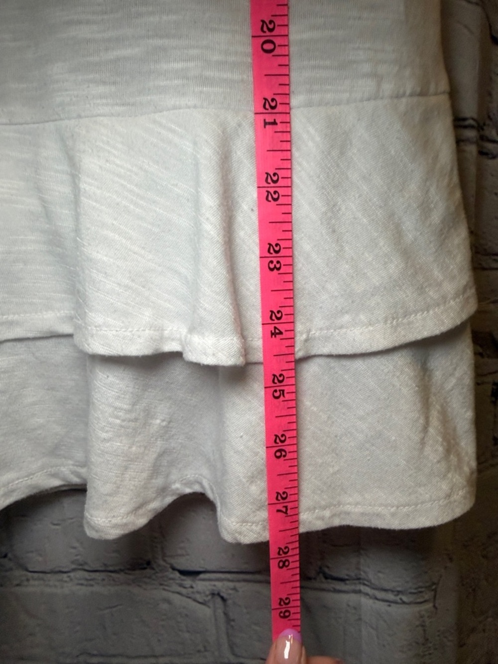 new directions White Short Sleeve Ruffle-Hem Tee - Picture 4 of 5